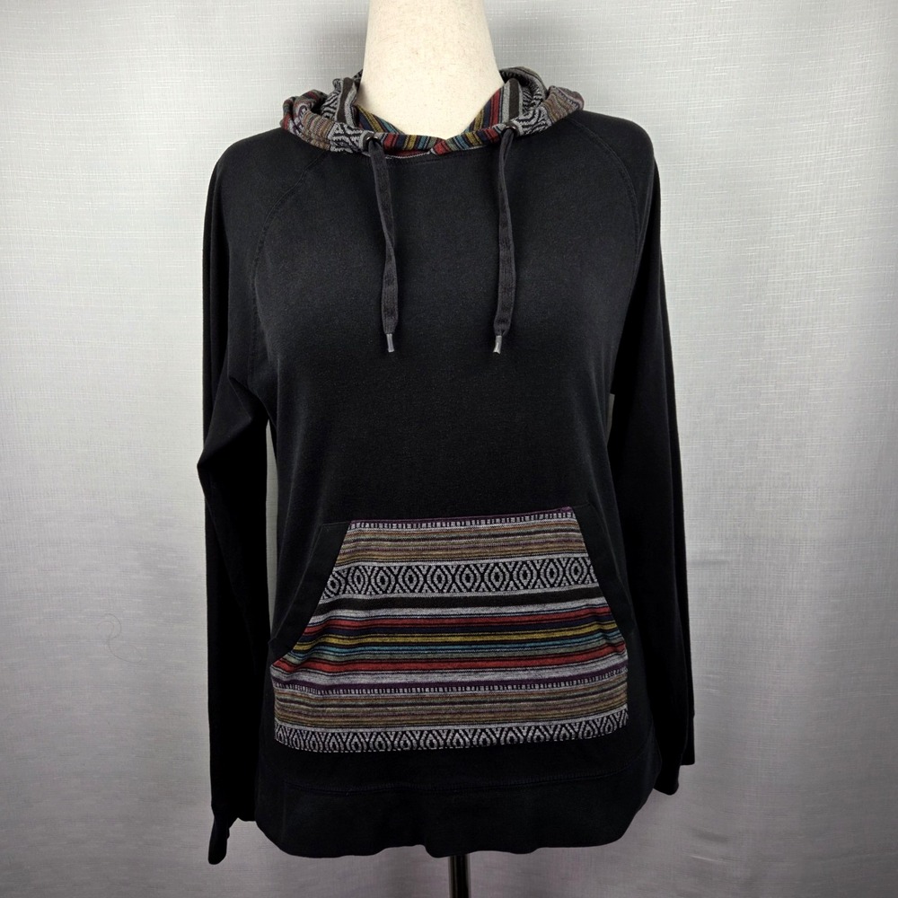 Beautiful‎ Giant Black Women's Medium Pullover Hoodie Rasta Hippie Boho Granola